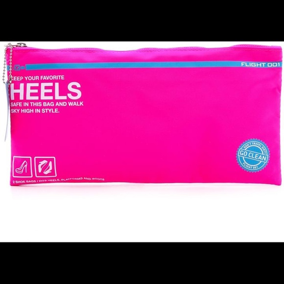 BNWT Flight 001 Hot Pink Heel Bags - Picture 14 of 16